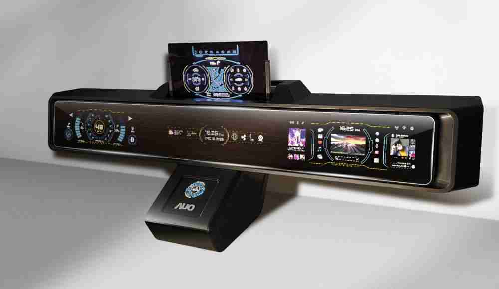 PG国际Micro LED沉浸式车舱显示方案结合 可卷式、、可伸缩的Micro LED应用并可呈现不同的质感纹路，，展现人性化设计